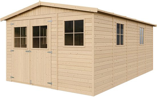 Timbela M337 - Wooden Garden House 14.94 m² - 516x324xH226 cm - Without Floor