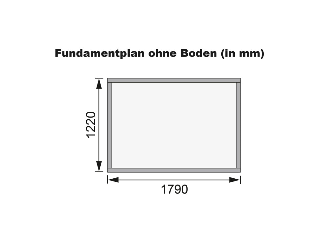 Karibu Tool House Merseburg 2 ECO 14mm Untreated – 189 x 142 x 220 cm