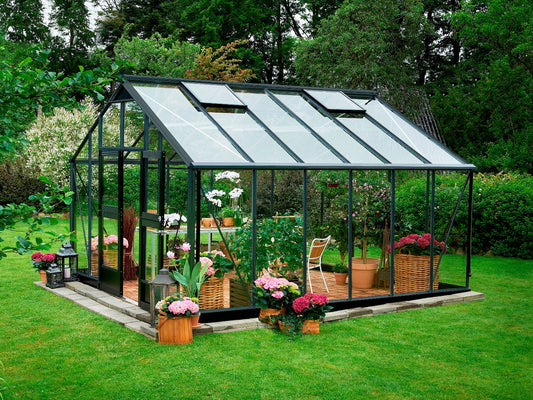 14x12 Juliana Gartner Aluminium Greenhouse - 3mm Toughened Glass