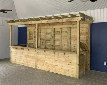 16 x 6 The Forest Hill - Pergola Roof Outdoor Bar