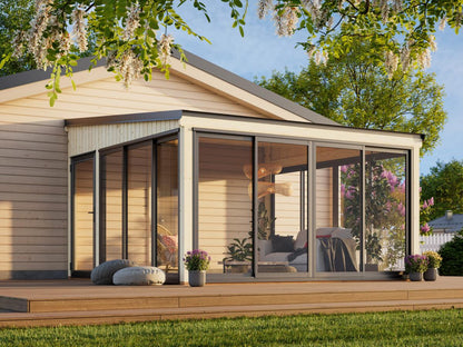 Palmako Winter Garden Lumi 16.6 m² Slide – 420 x 420 x 276 cm