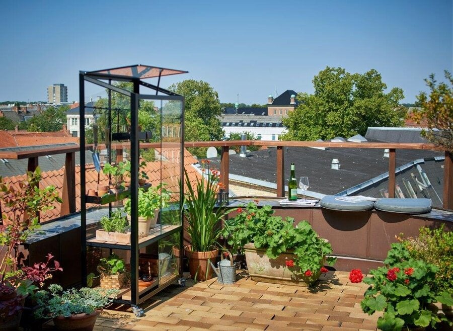 Juliana Urban City Greenhouse - Black - 4mm Toughened Glass