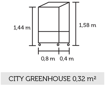 Juliana Urban City Greenhouse - Black - 4mm Toughened Glass
