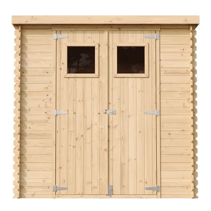 Timbela M311 - Wooden Garden Shed 2.22 m² - Workshop for Tool and Bicycle Storage