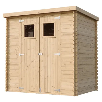 Timbela M311 - Wooden Garden Shed 2.22 m² - Workshop for Tool and Bicycle Storage