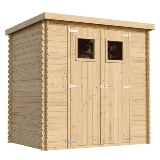 Timbela M311 - Wooden Garden Shed 2.22 m² - Workshop for Tool and Bicycle Storage