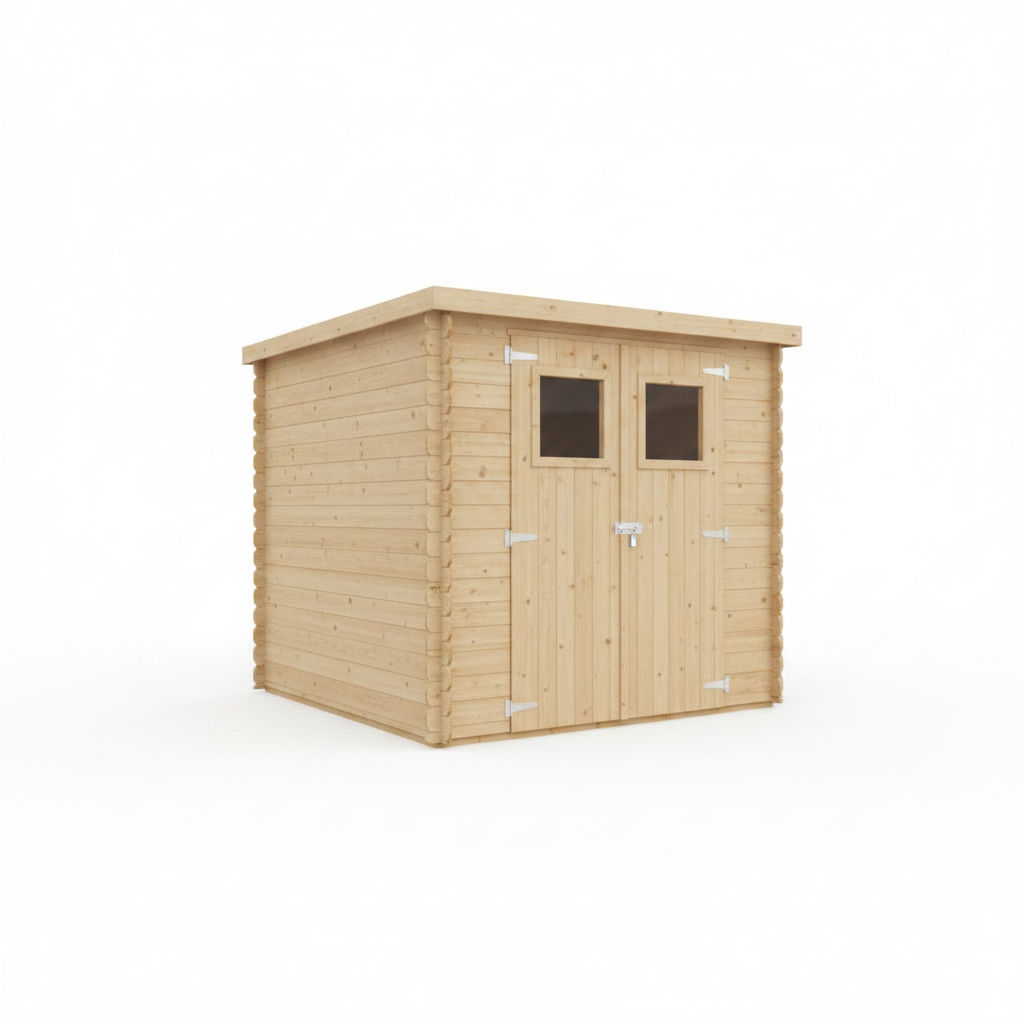 Timbela M311 - Wooden Garden Shed 2.22 m² - Workshop for Tool and Bicycle Storage