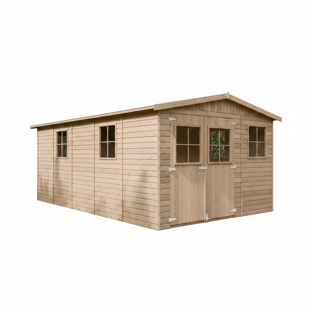 Timbela M337 - Wooden Garden House 14.94 m² - 516x324xH226 cm - Without Floor