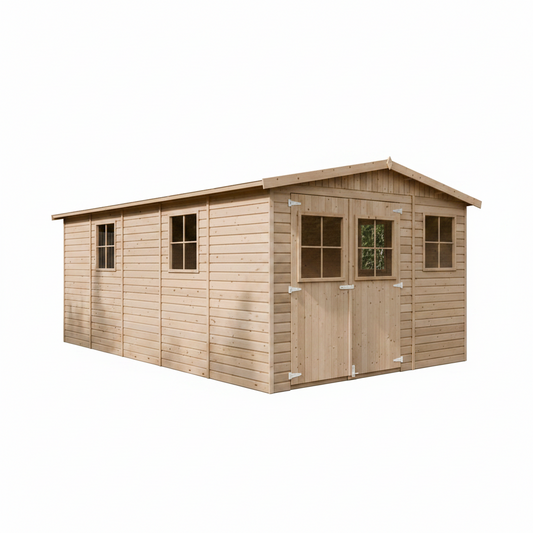 Timbela M337 - Wooden Garden House 14.94 m² - 516x324xH226 cm - Without Floor